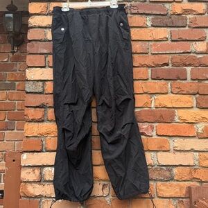 Black parachute Pants